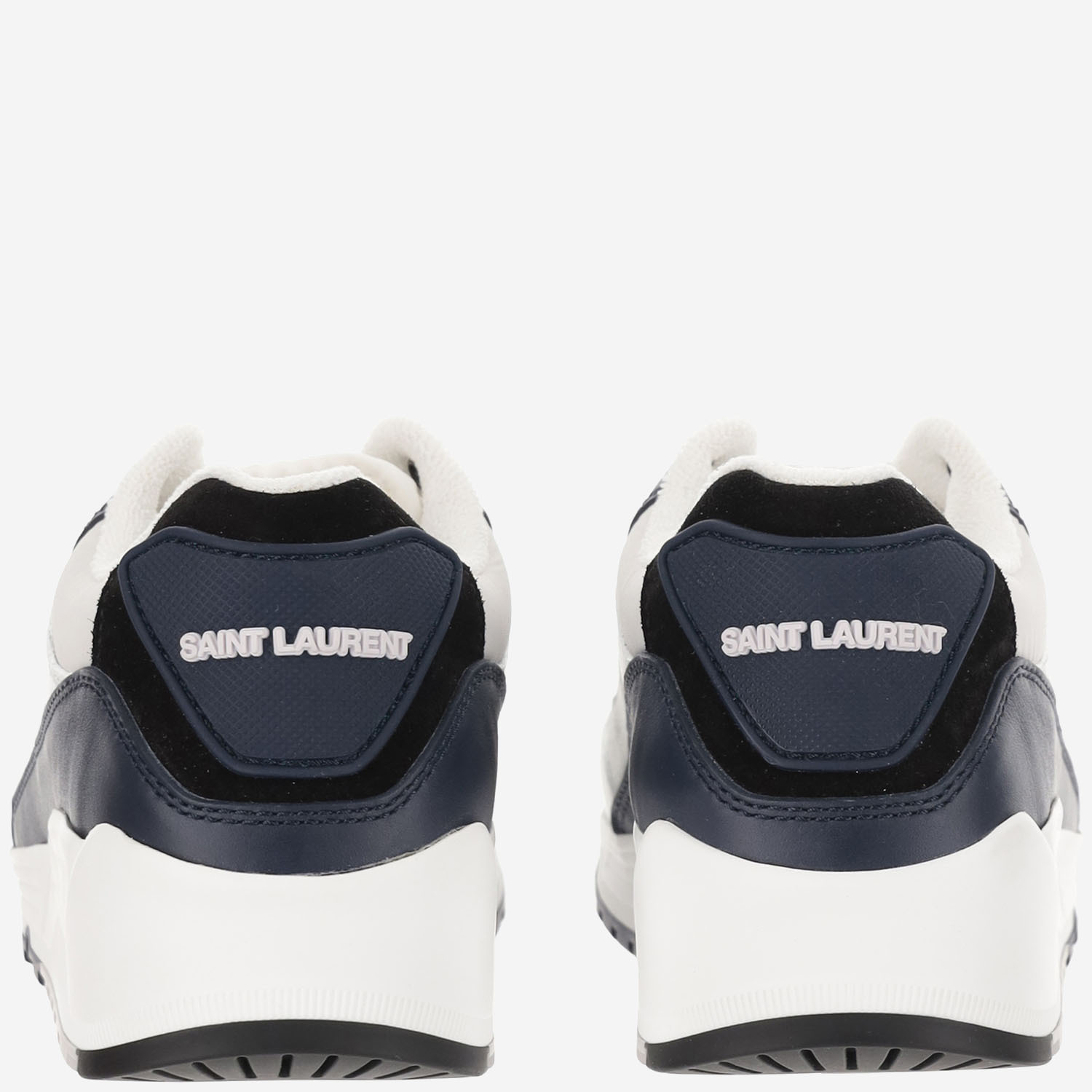 Saint Laurent Laced Sneakers In White