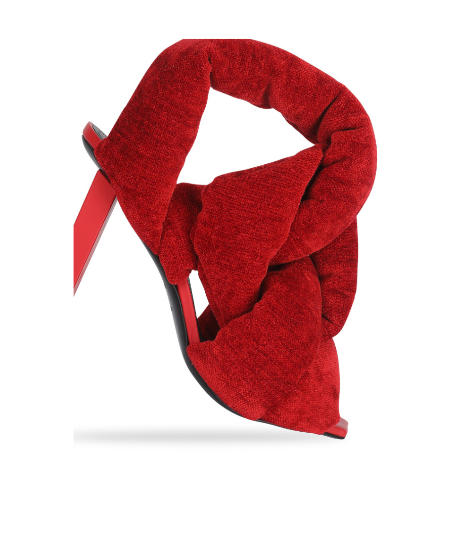 BALMAIN LOGO HIGH-HEELED SANDALS