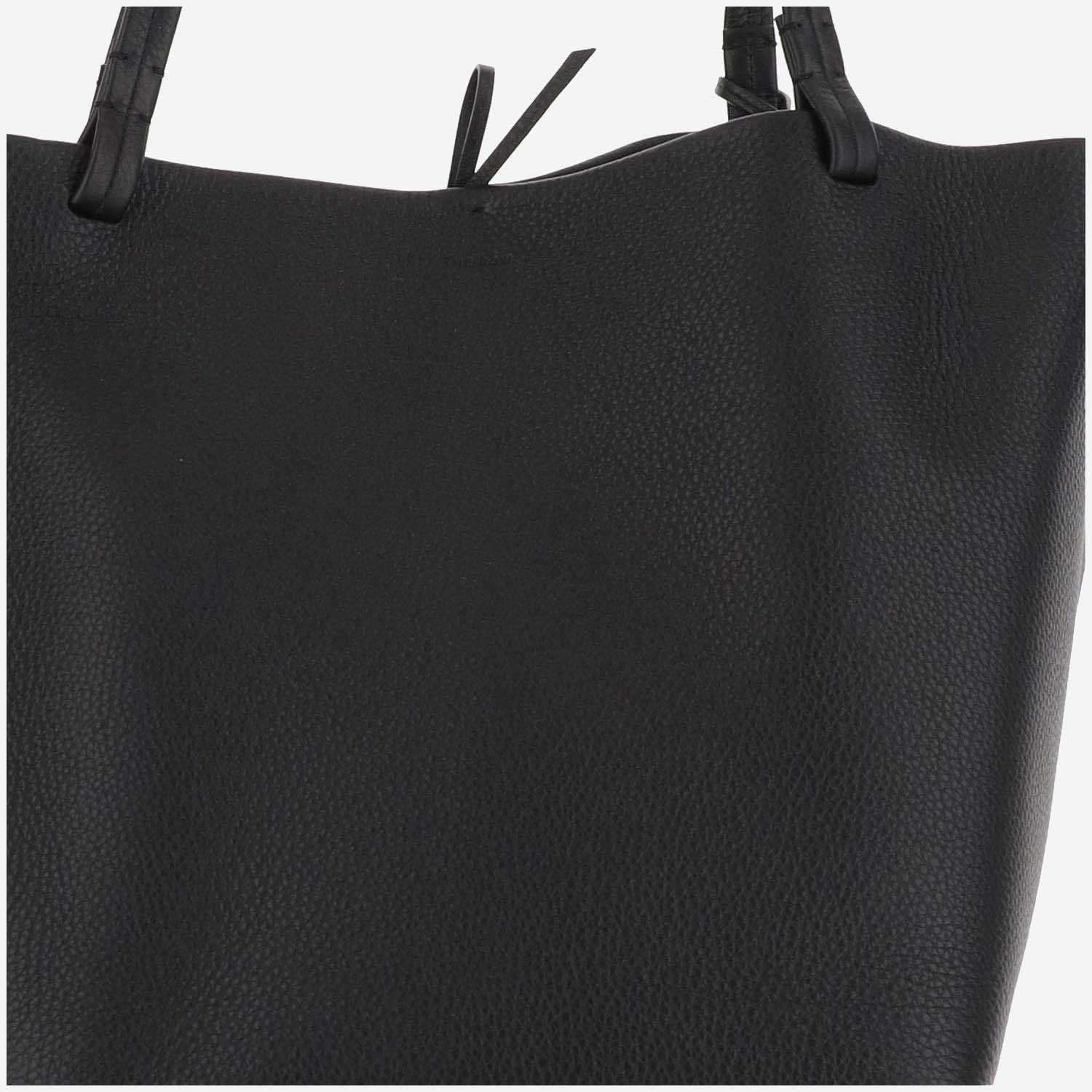 The Row Logo Shoulder Bag In Black