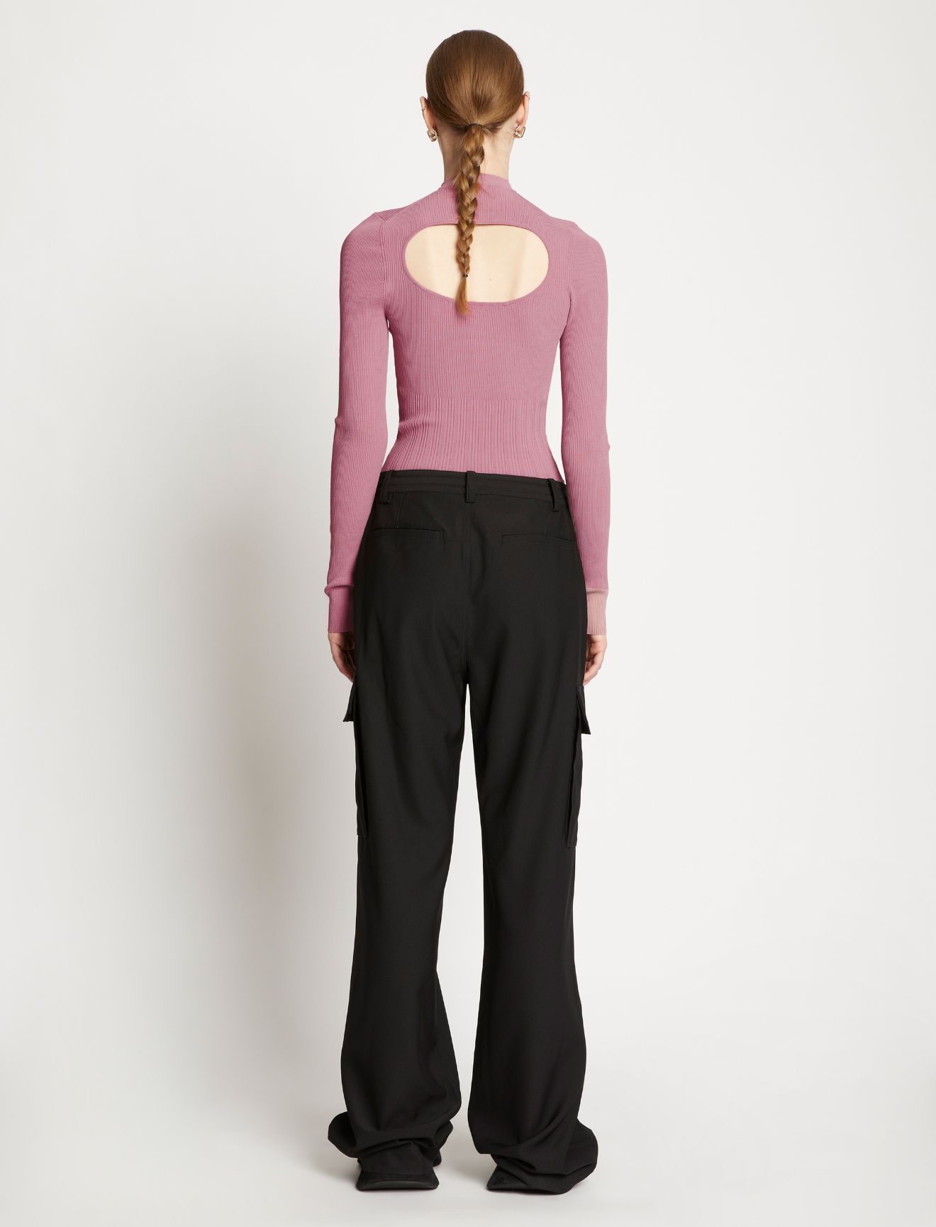PROENZA SCHOULER PROENZA SCHOULER WHITE LABEL CUT-OUT TURTLENECK TOP