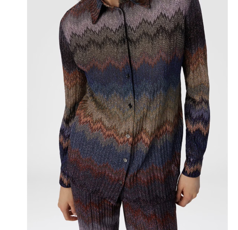 Missoni Zig-zag Pattern Shirt In Multi