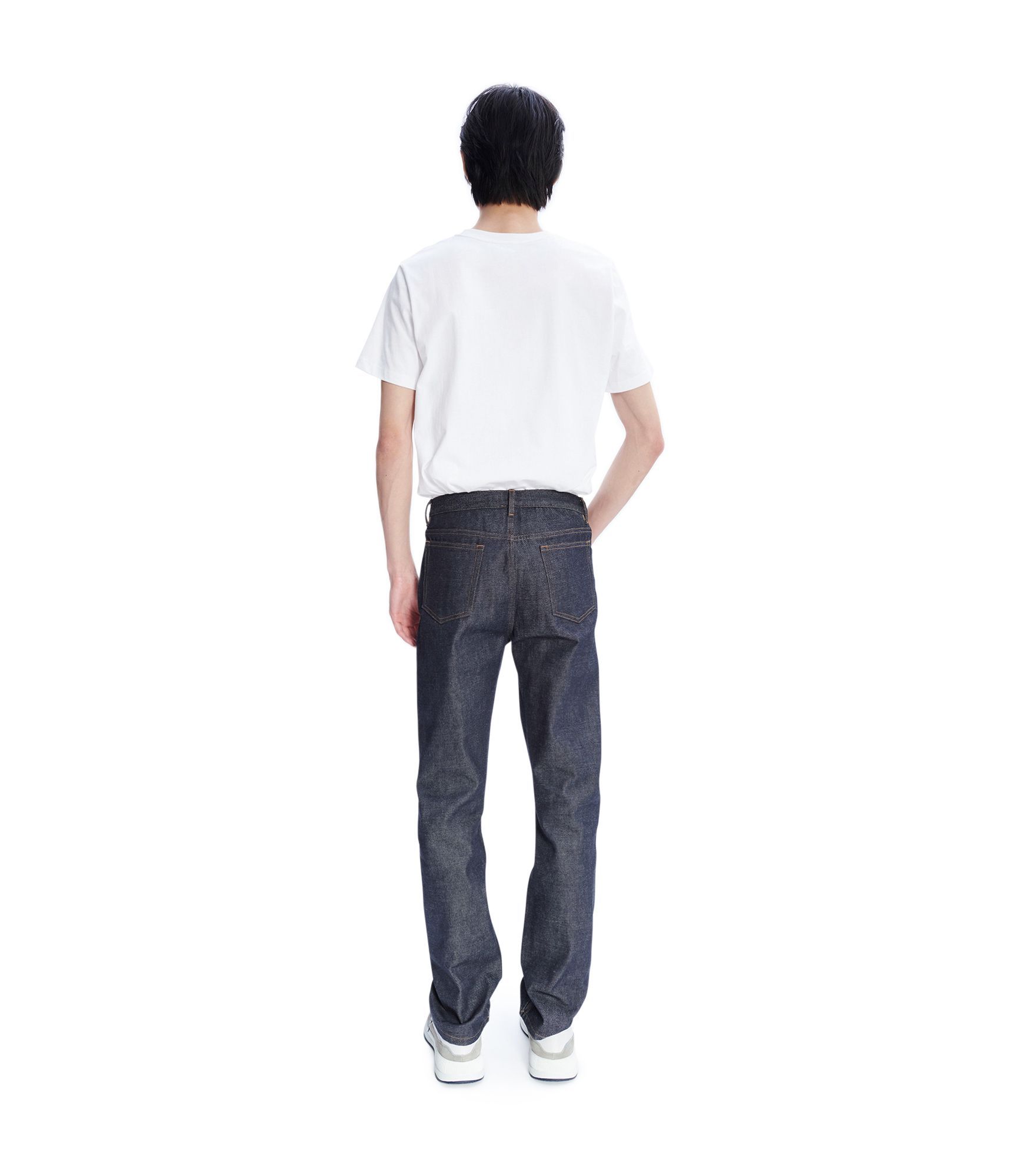 Apc High-rise Belt-loop Jeans In Black