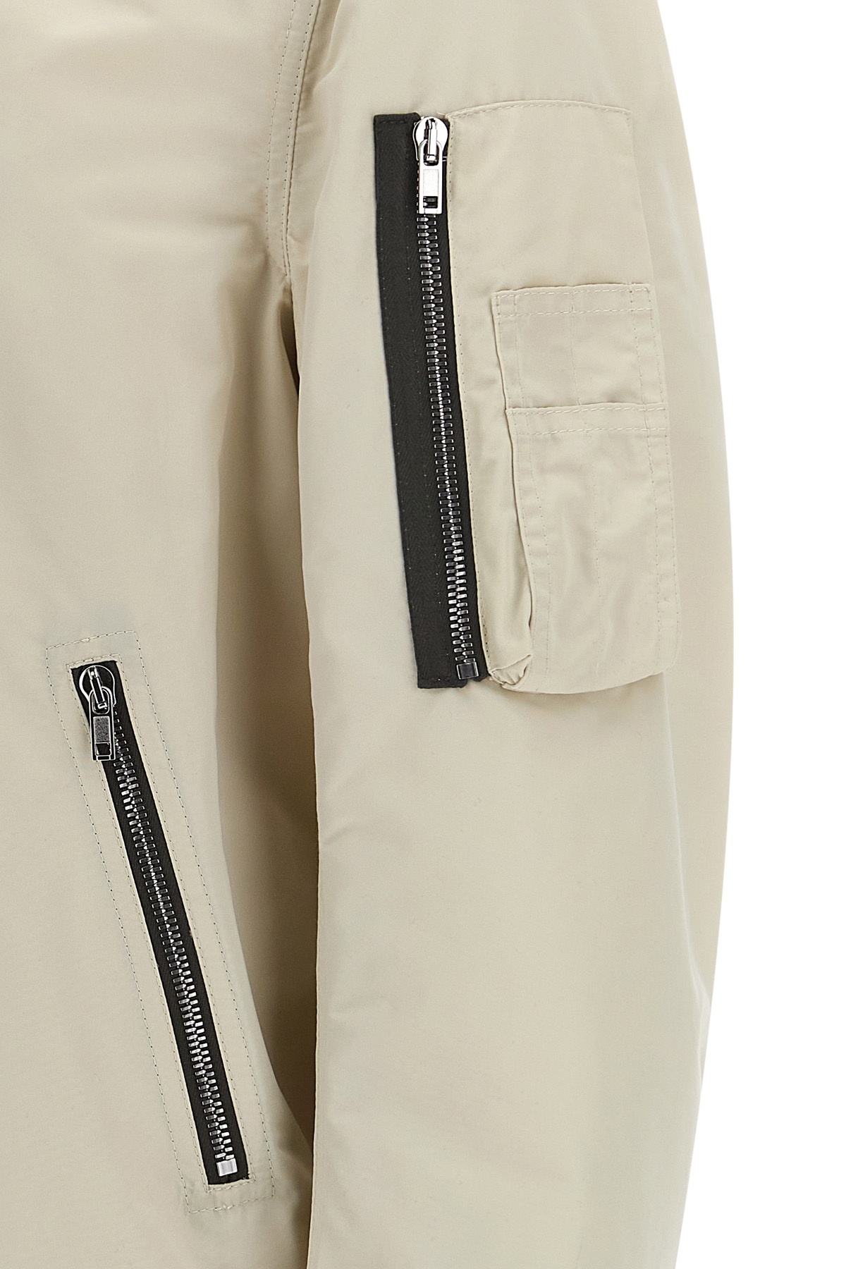 Rick Owens Flight Casual Jackets And Parka Beige In Nude