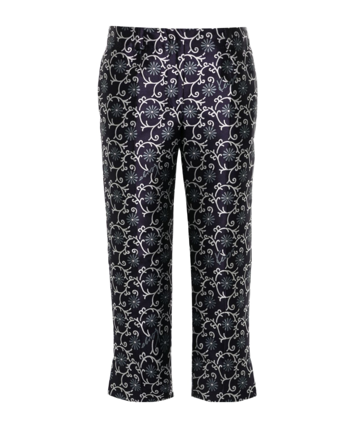 Shop Kenzo ' Marguerite' Cropped Pants In Black