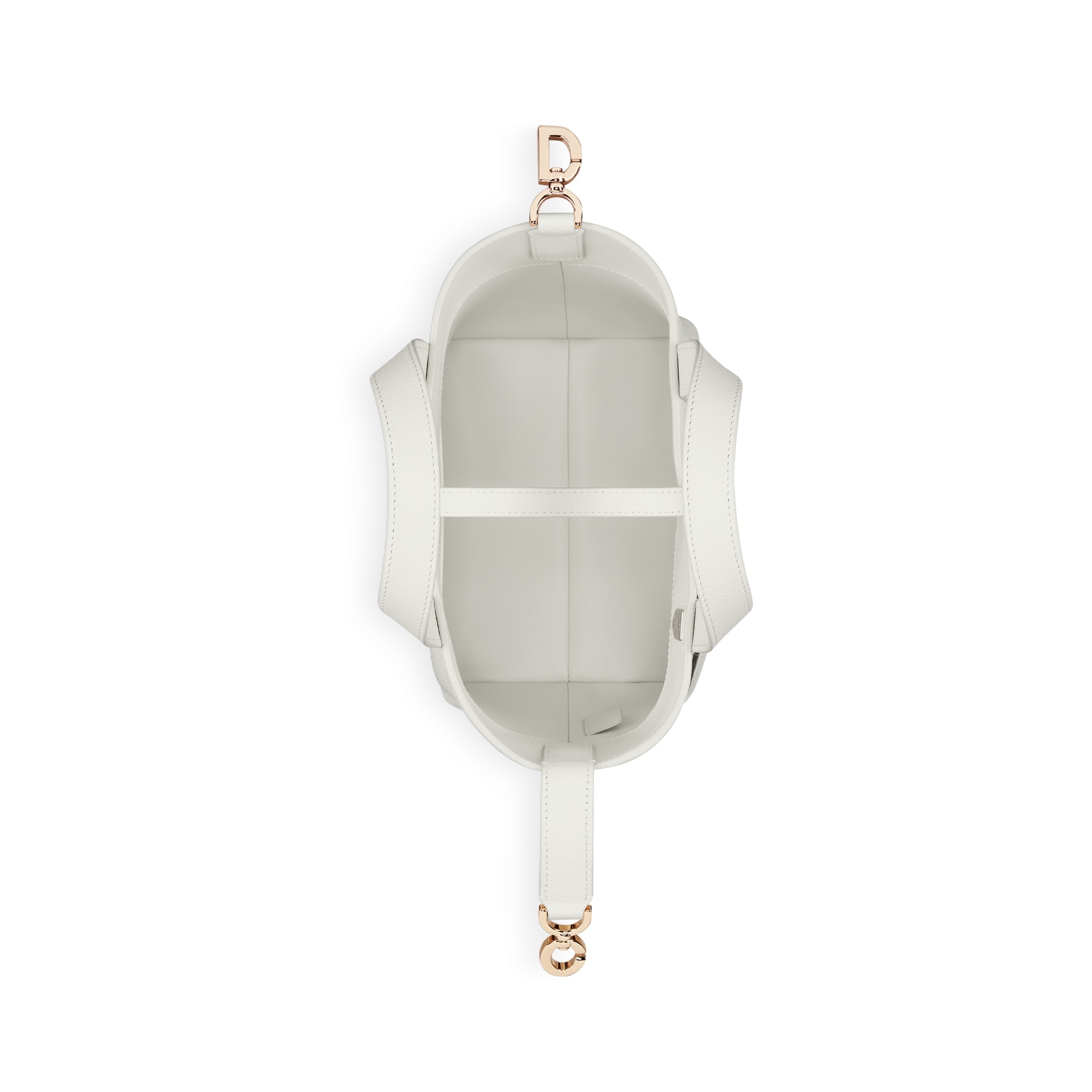 Dior Small  Toujours Vertical Tote In White