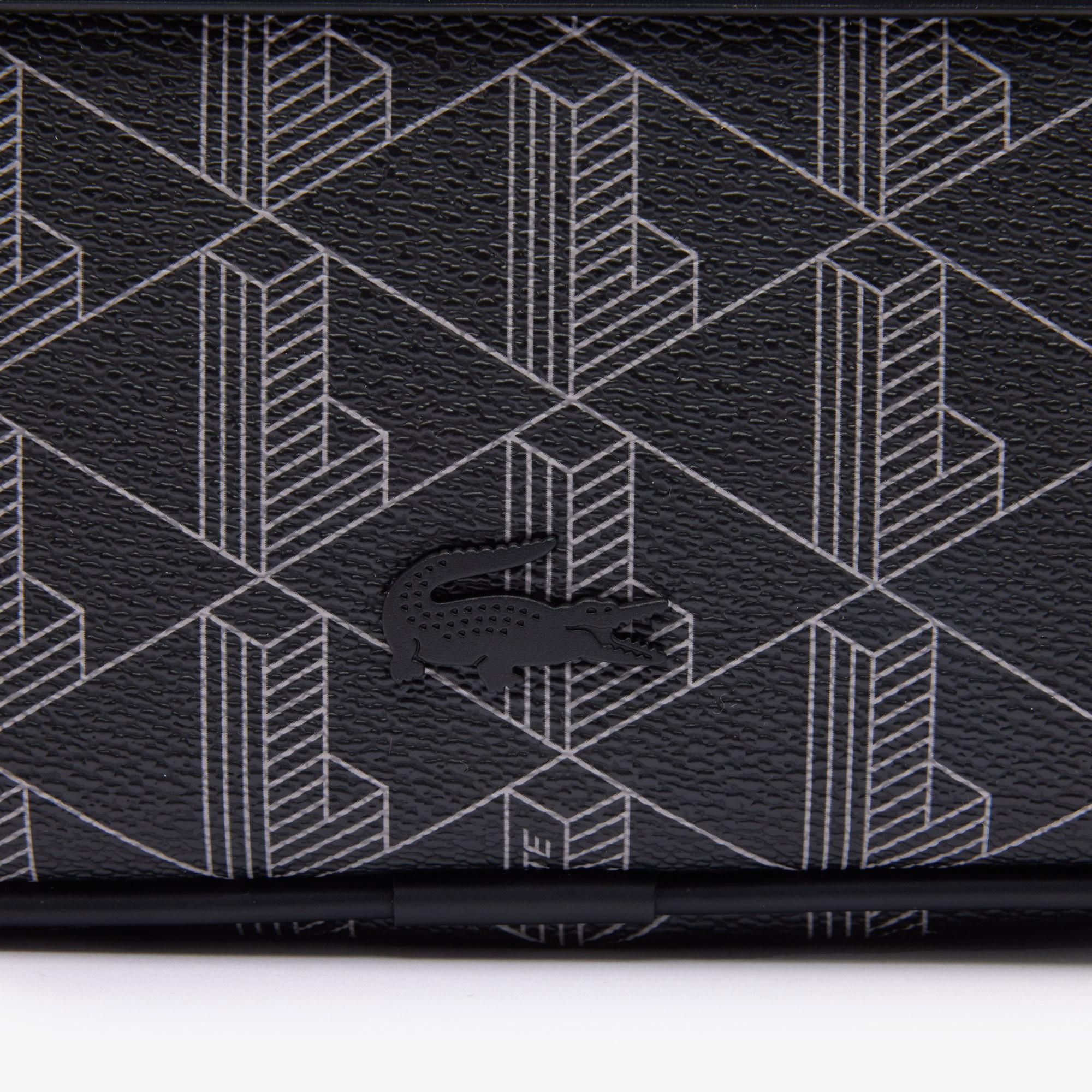Lacoste Logo-debossed Belt Bag In Black