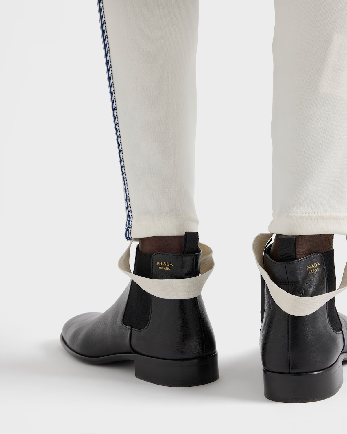 Prada Ivory Technical Fabric Leggings In White