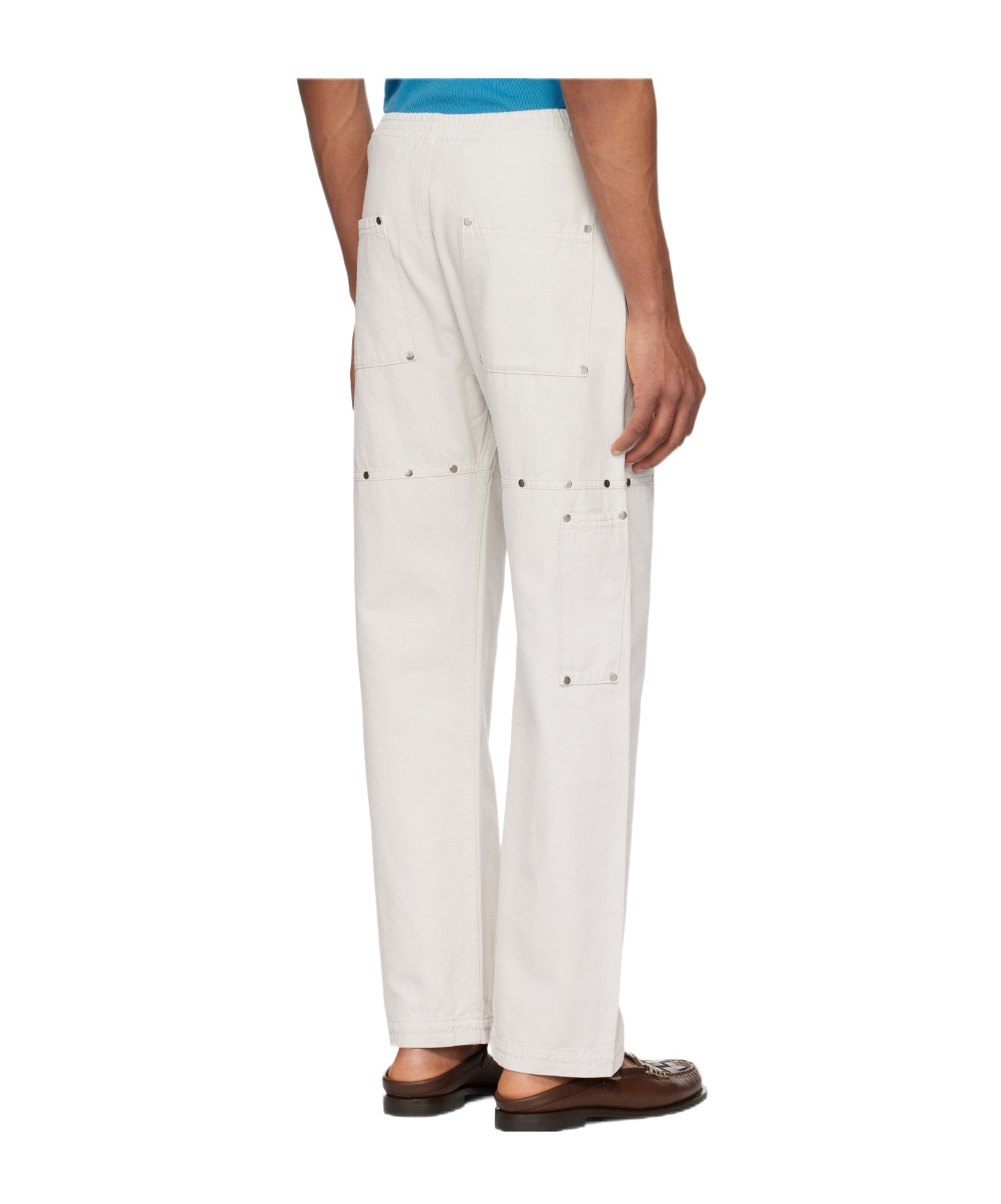 Gimaguas Pantalone Jacob In Cotone Gesso Uomo In White