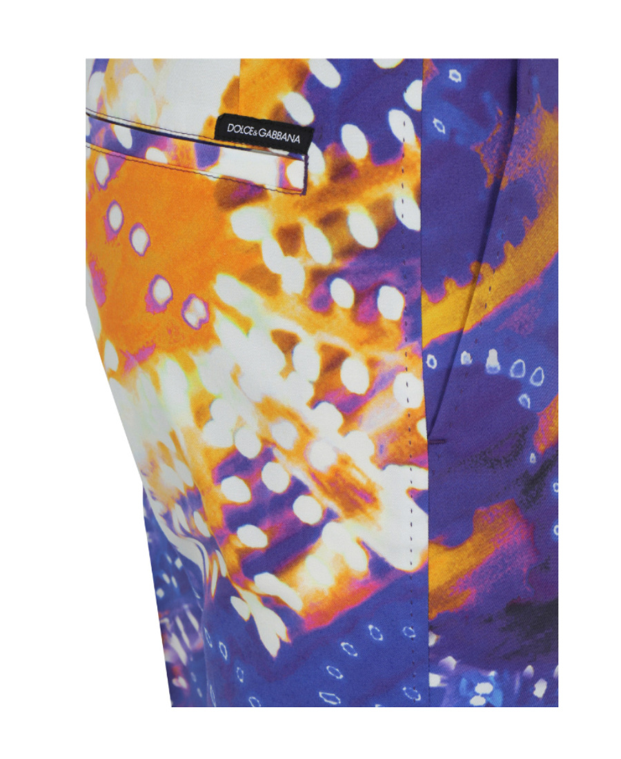 Dolce & Gabbana Printed Casual Pants In Multicolor