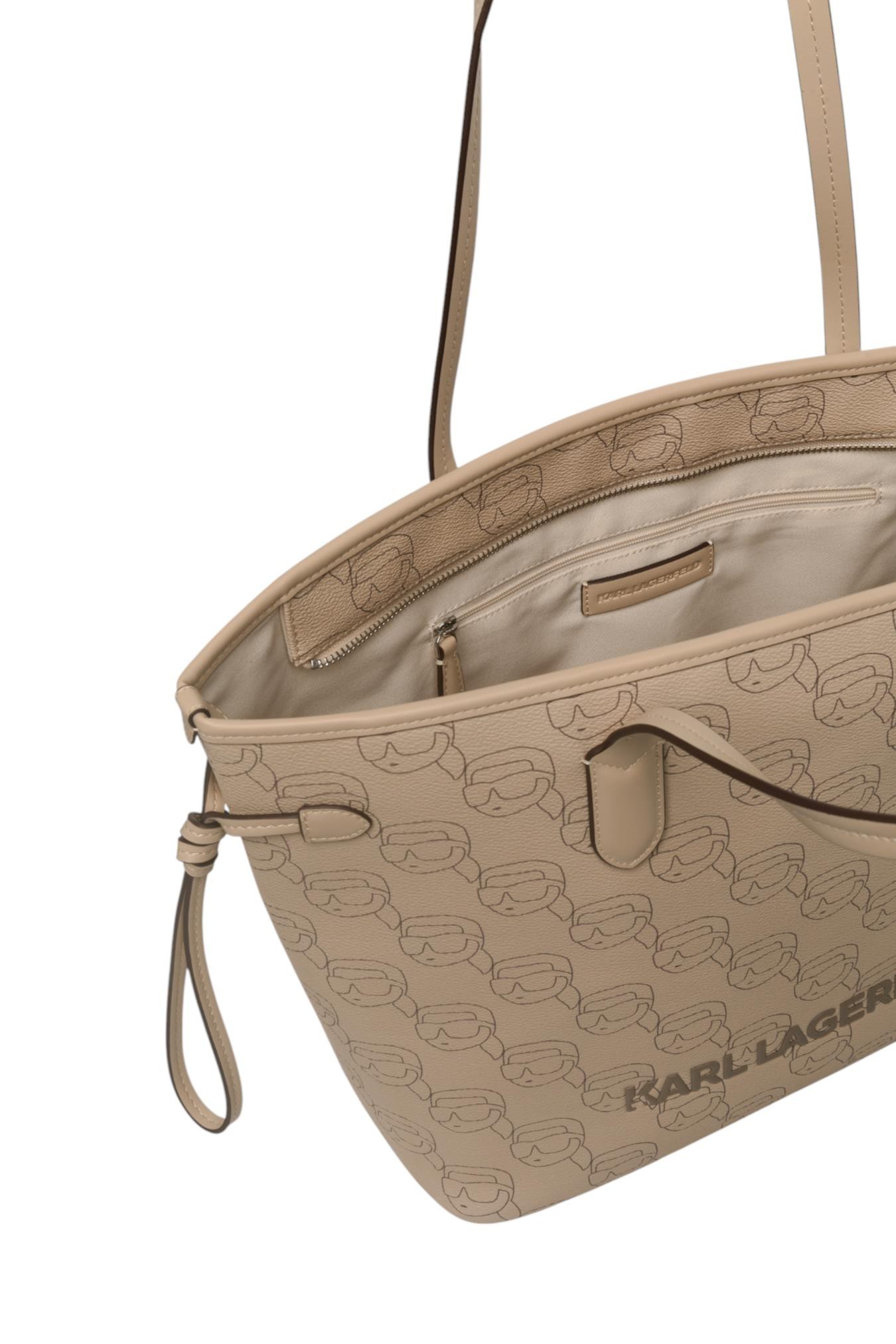 Karl Lagerfeld Ikon Monogram Large Tote Bag