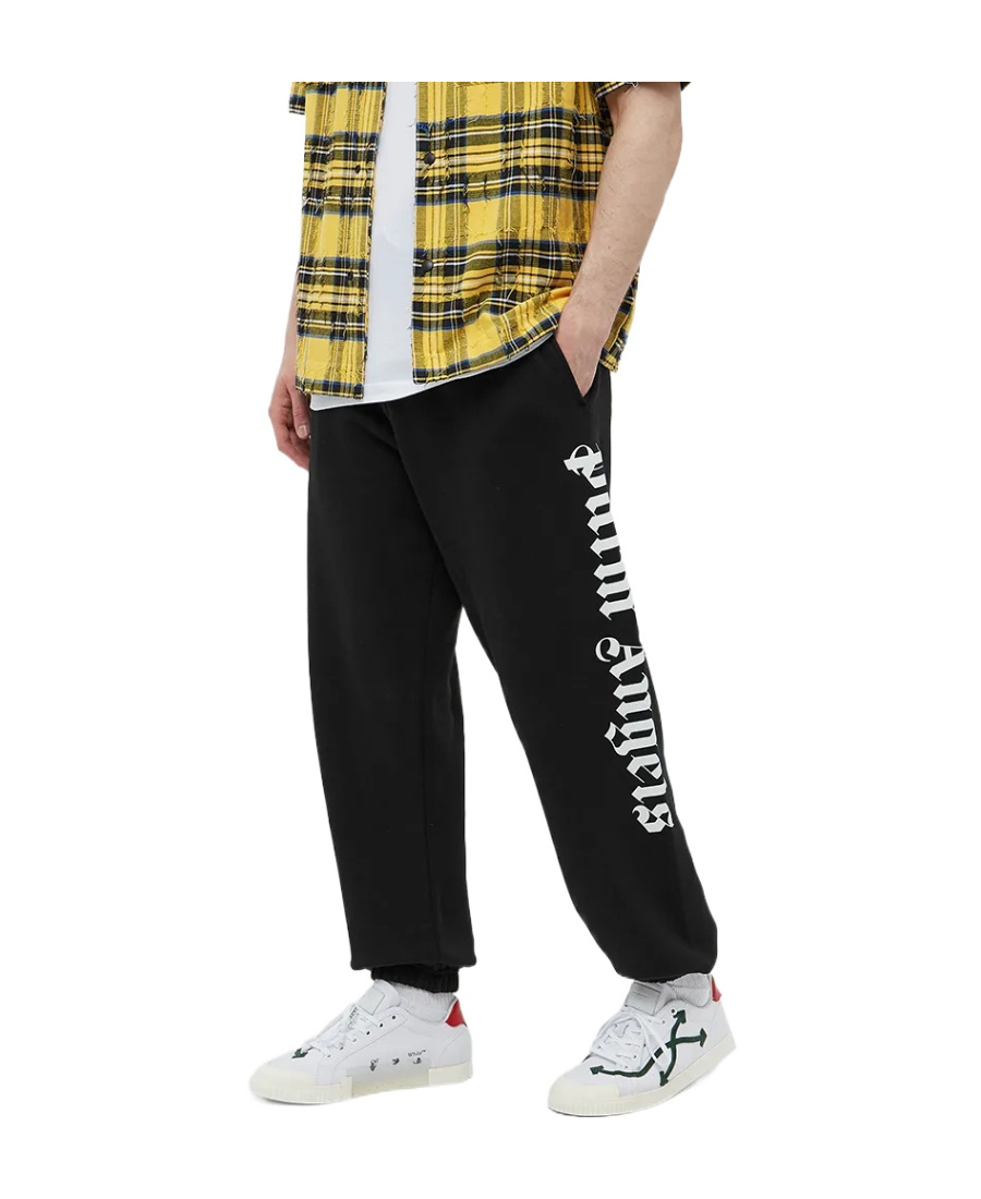 Palm Angels Logo-print Drawstring Sweatpants In Black