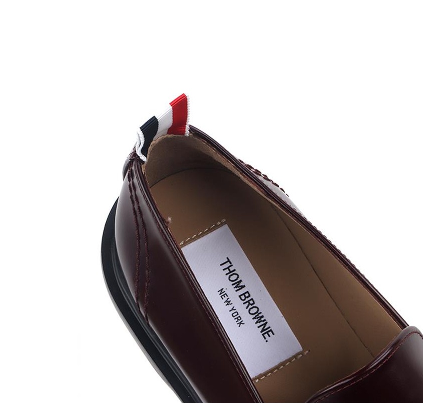 Thom Browne Logo Logo Love Shoes In Black