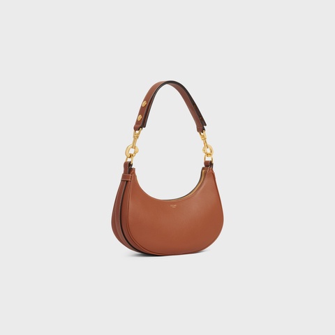 Celine Smooth Calfskin Medium Ava Strap Bag In Brown