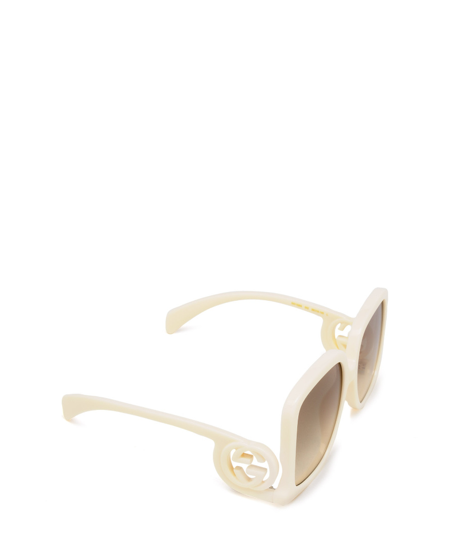 Gucci Chaise-lounge Oversized Sunglasses In Nude