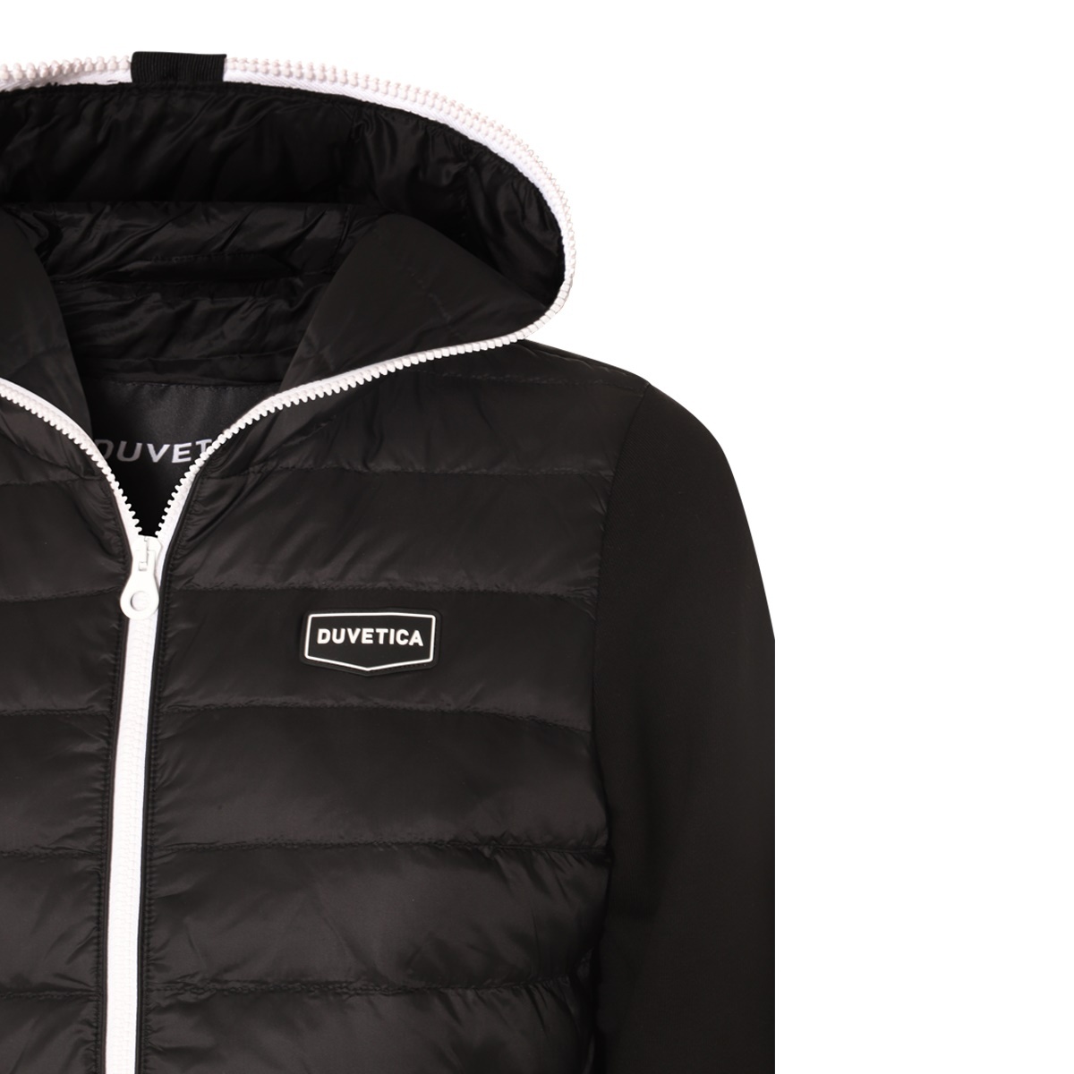 Duvetica Emblem Cotton Suit In Black