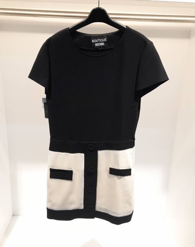 Moschino Short-sleeved Dress In Black