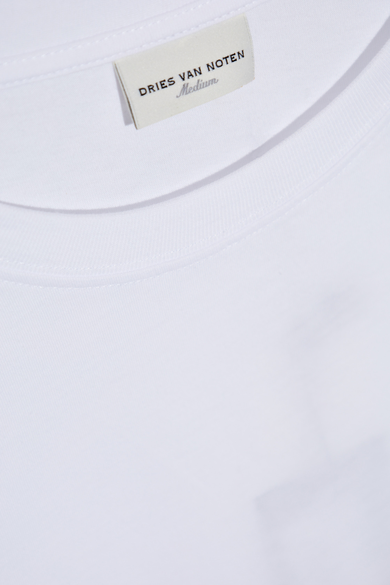 Shop Dries Van Noten Crewneck Short-sleeved T-shirt In White