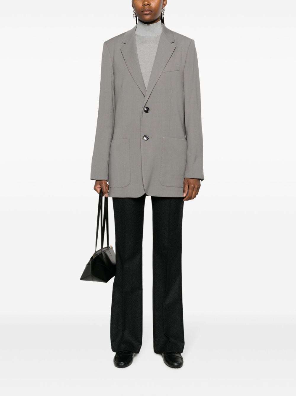 Ami Alexandre Mattiussi Two-button Suit Jacket In Gray