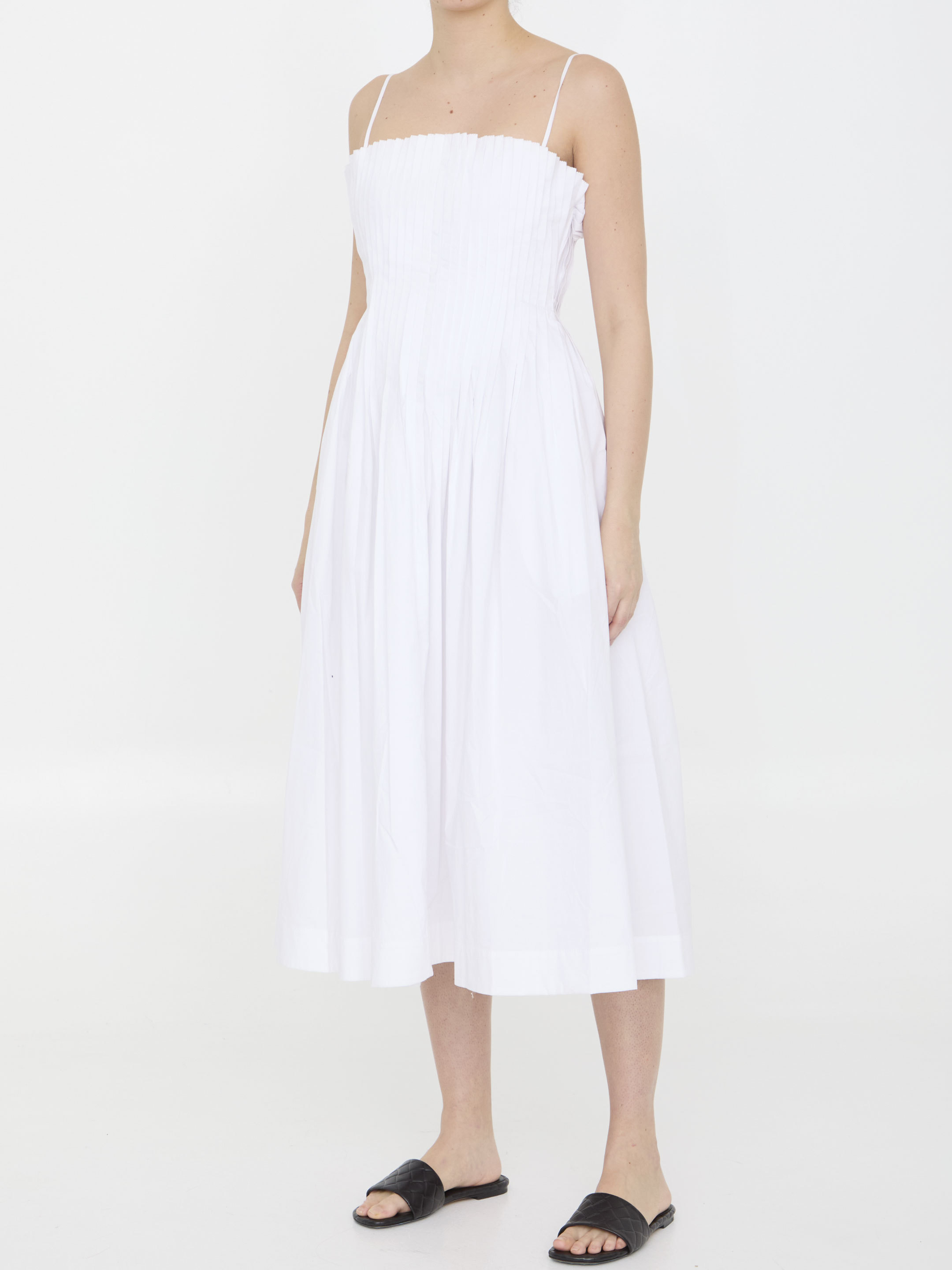STAUD STAUD REGULAR FIT MIDI BELLA DRESS 