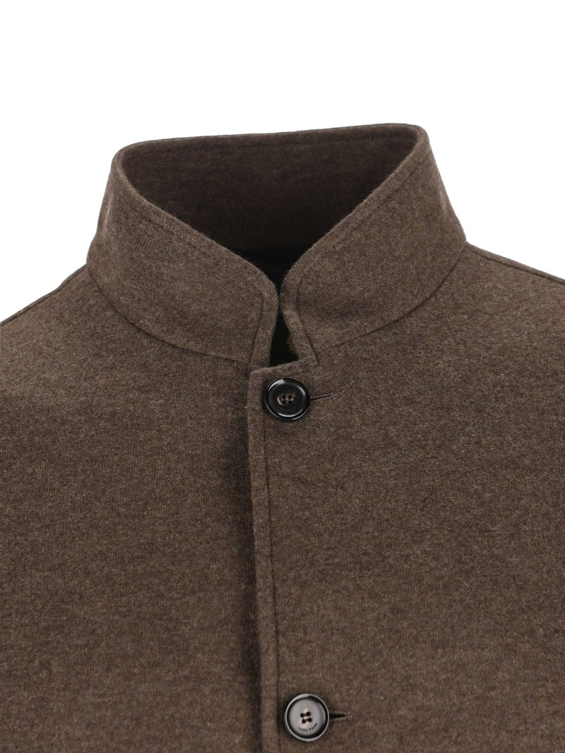 Loro Piana Spagna Button-up Jacket In Brown