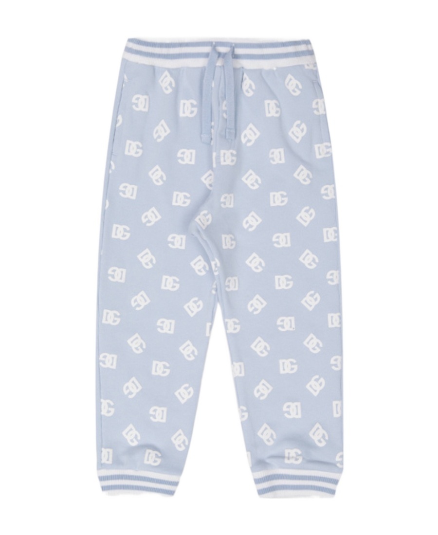 Dolce & Gabbana Logo-print Cotton Track Pants In White