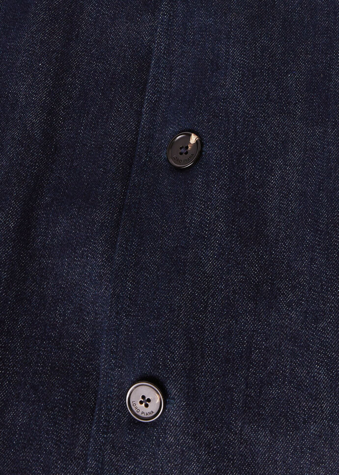 Loro Piana Long Sleeved Button-up Jacket In Black