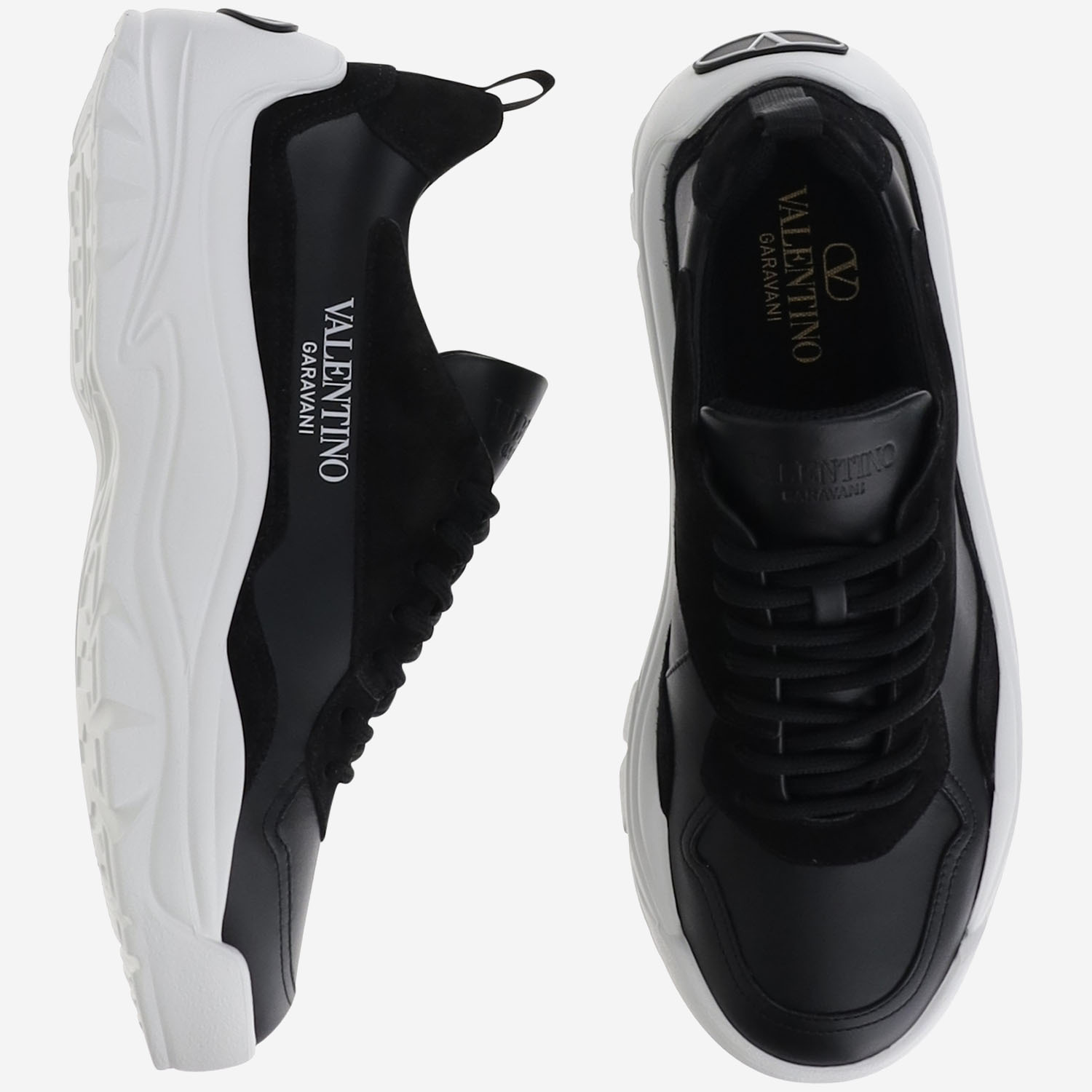 Valentino Garavani Black Leather Sneakers