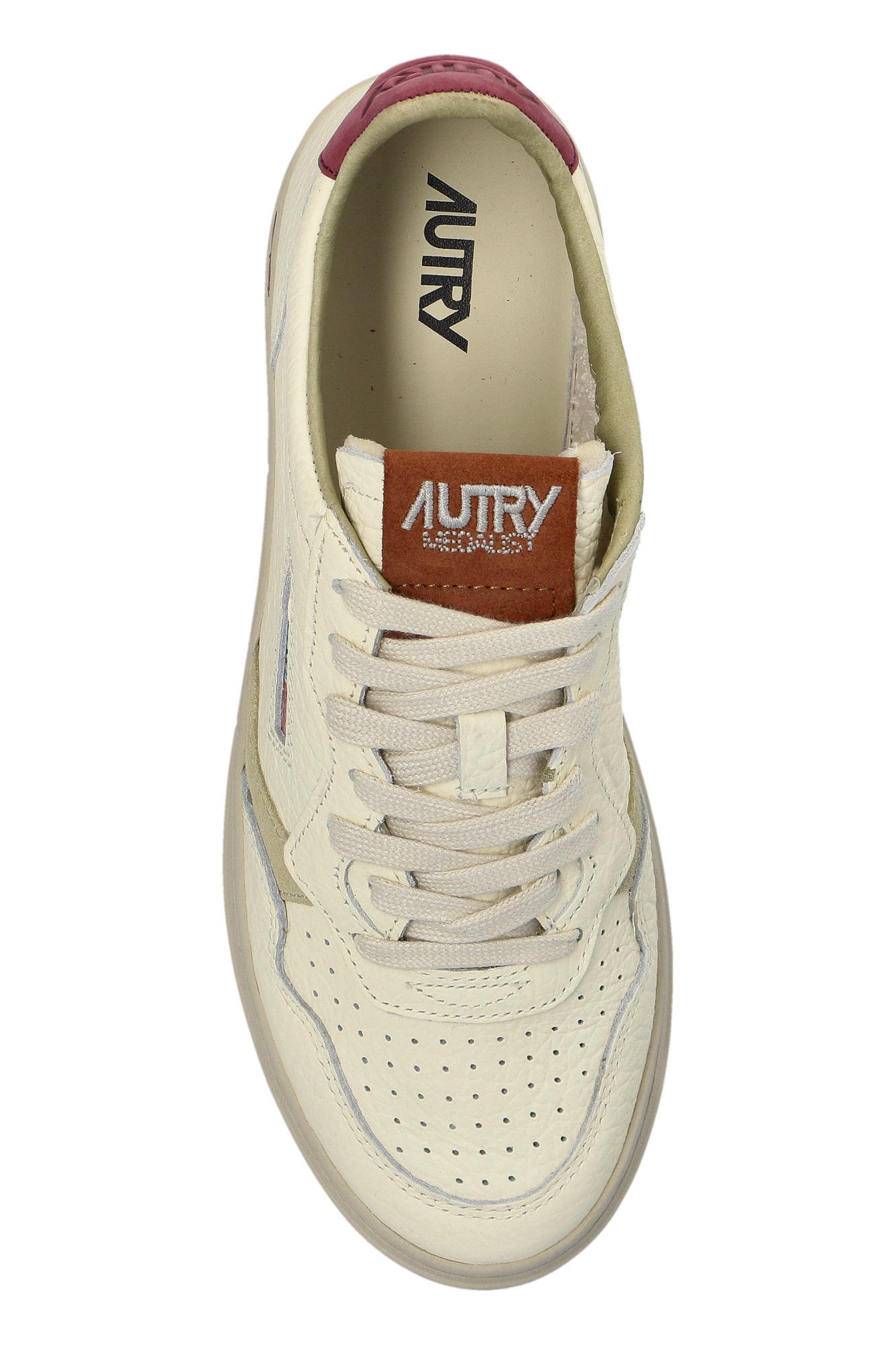 Autry Medalist Low Nbk Ele Suede Brg Brn In Neutral