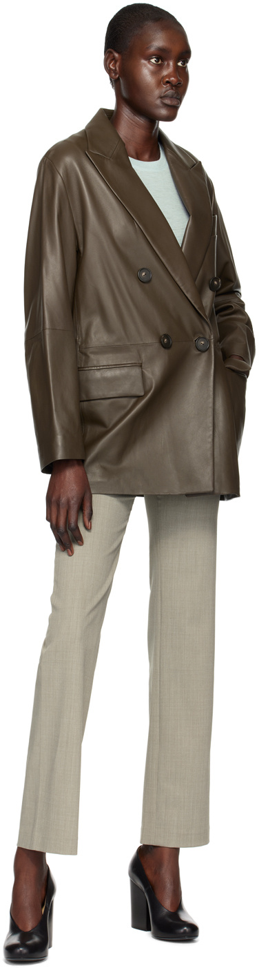 VINCE ROUND-NECKED LONG-SLEEVED WOOL SWEATER