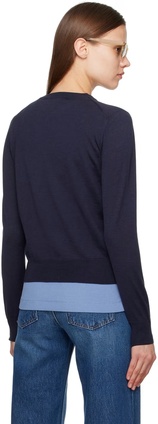 Shop Maison Kitsuné W Baby Fox Patch Regular Jumper In Black