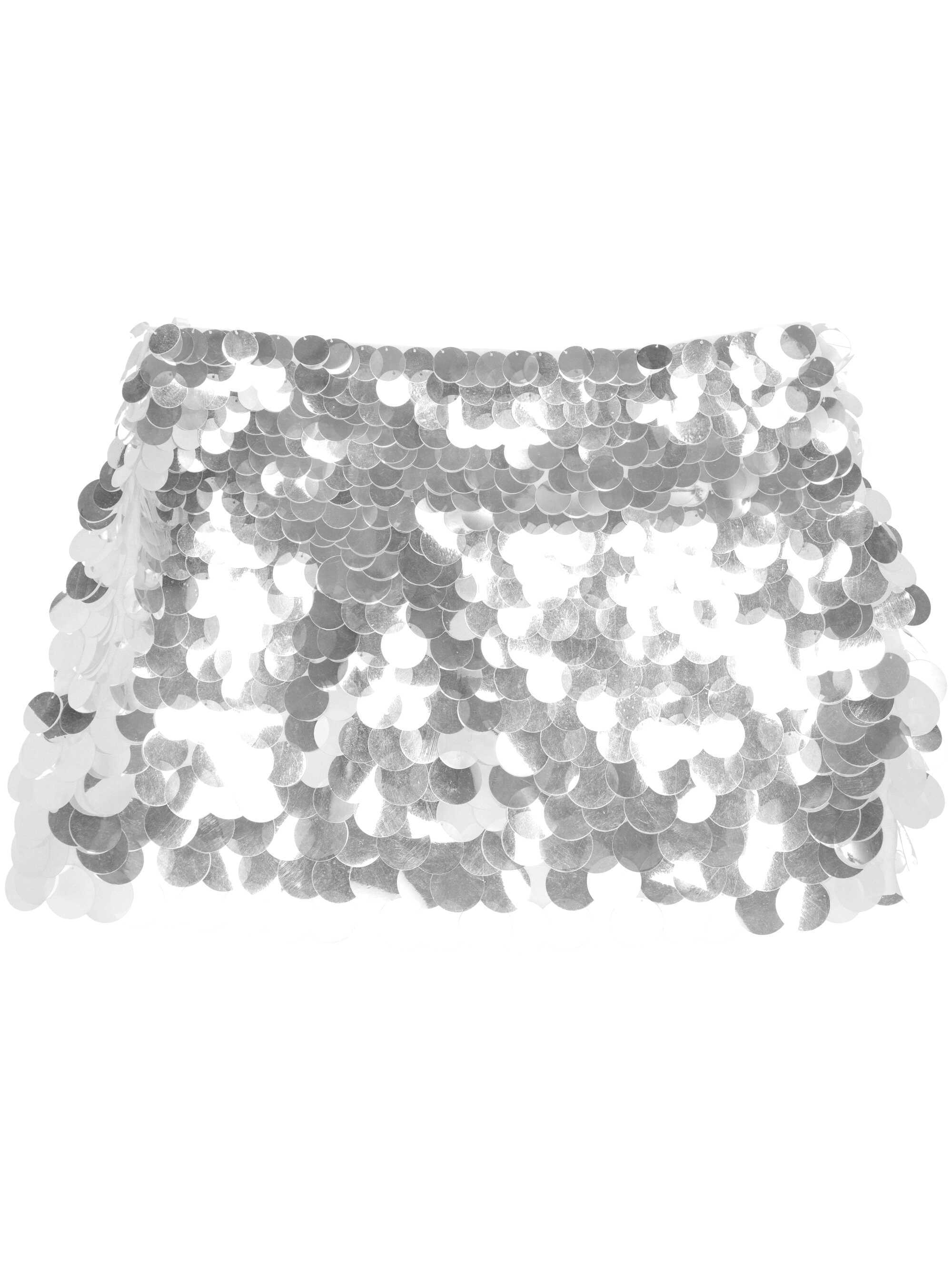 Retroféte Retrofete Sequin Mini Skirt In Silver