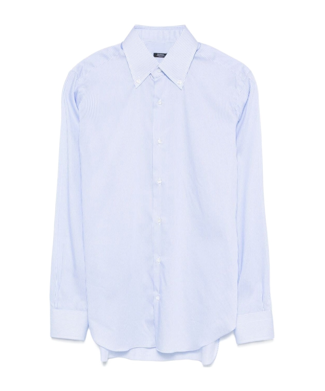 Barba Napoli Barba Button-down Cotton Shirt In Blue
