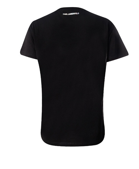 Karl Lagerfeld Black Logo T-shirt In Black