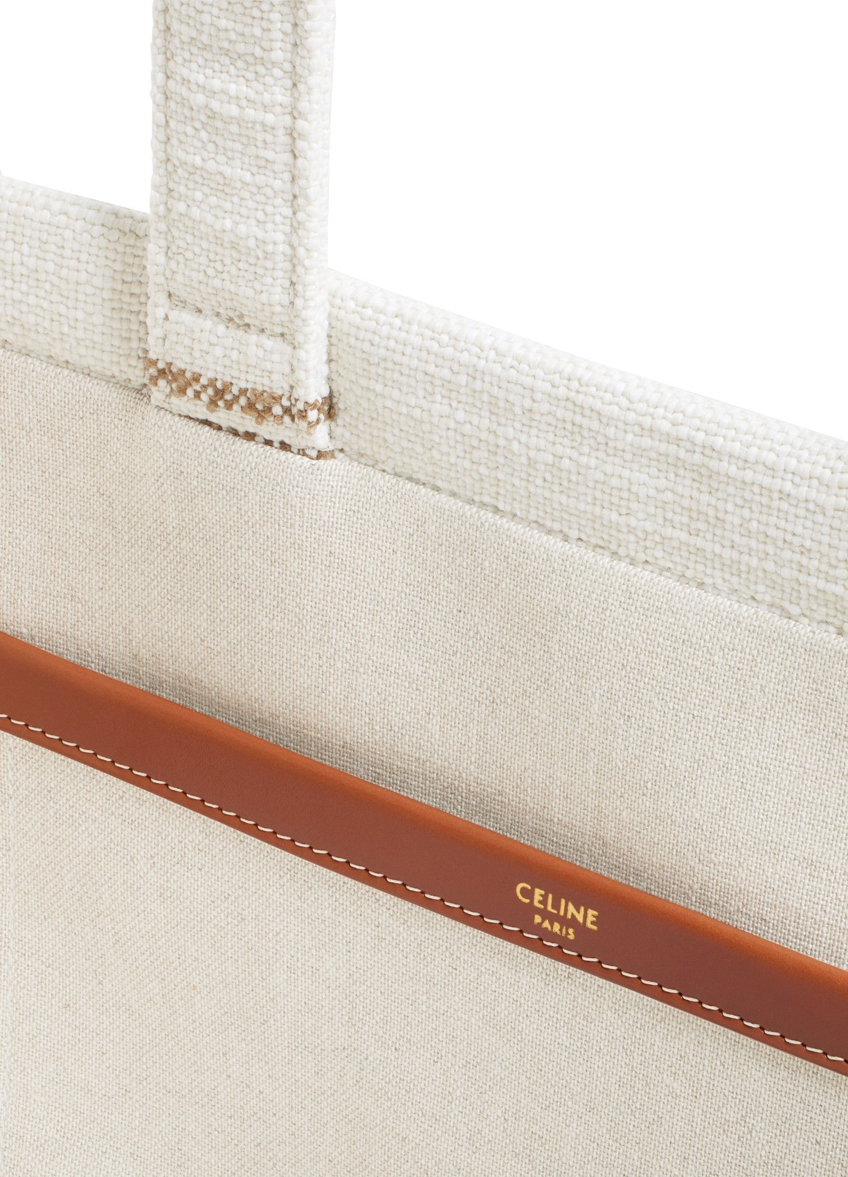 Celine Logo Handbag In White