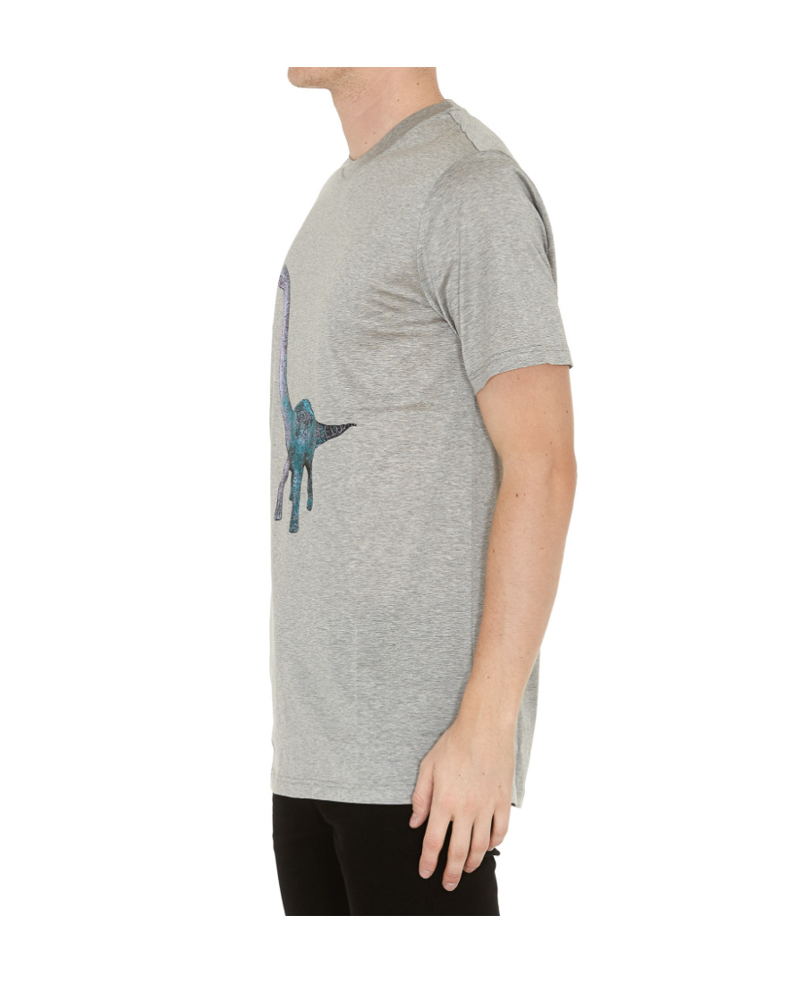 Lanvin Round-necked T-shirt In Gray
