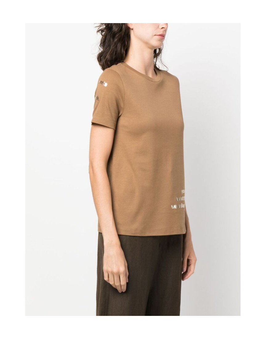 Max Mara Short-sleeved T-shirt In Nude