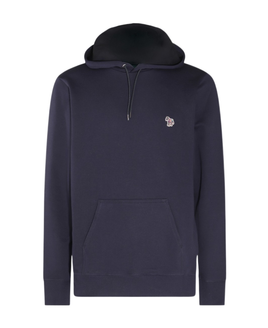 Shop Paul Smith Logo-patch Long-sleeve Hoodie In Black