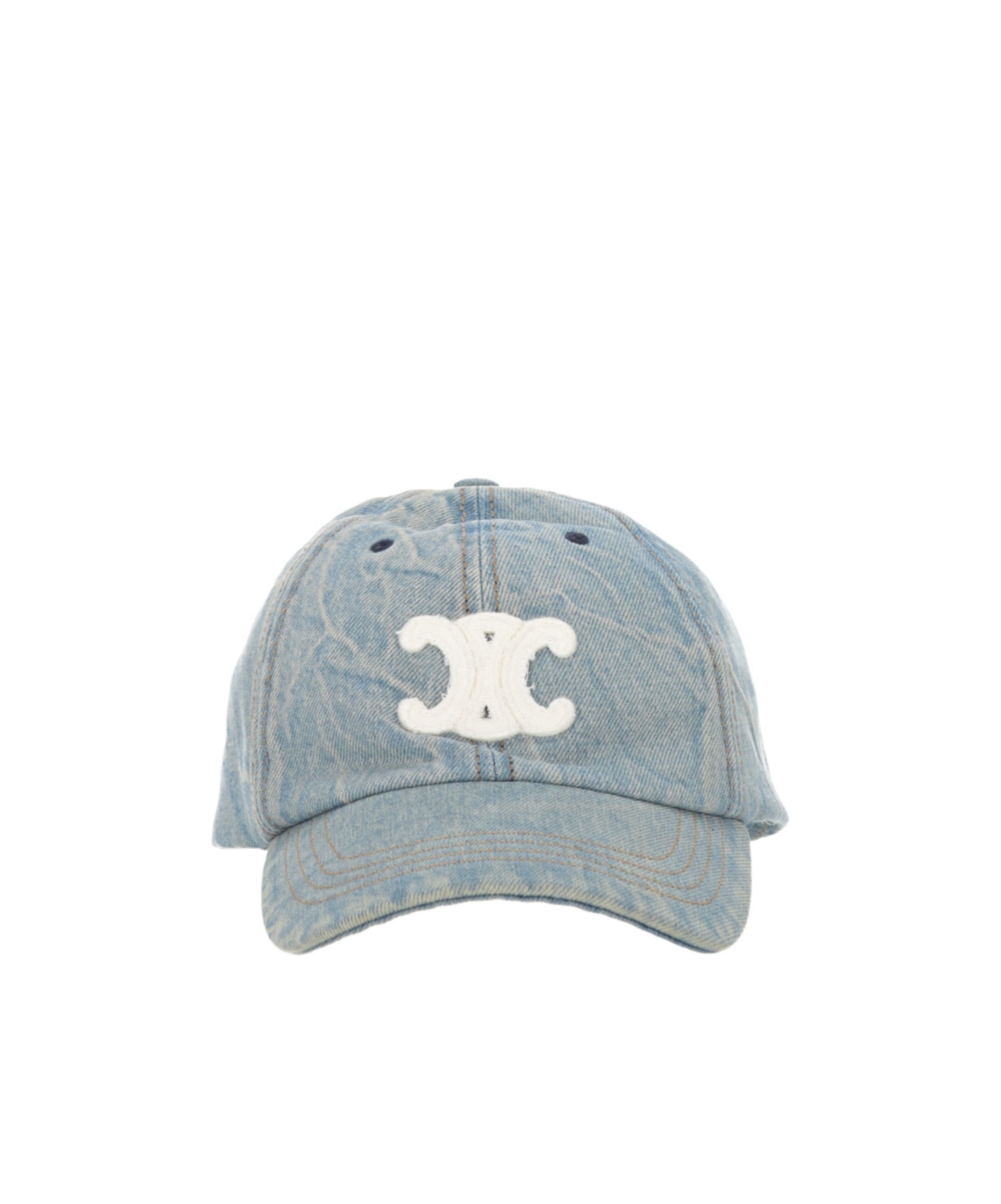 Celine Logo Hat In Gray