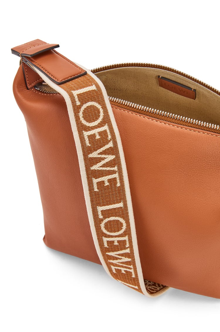 Loewe Small Cubi Leather Shoulder Bag In Brown