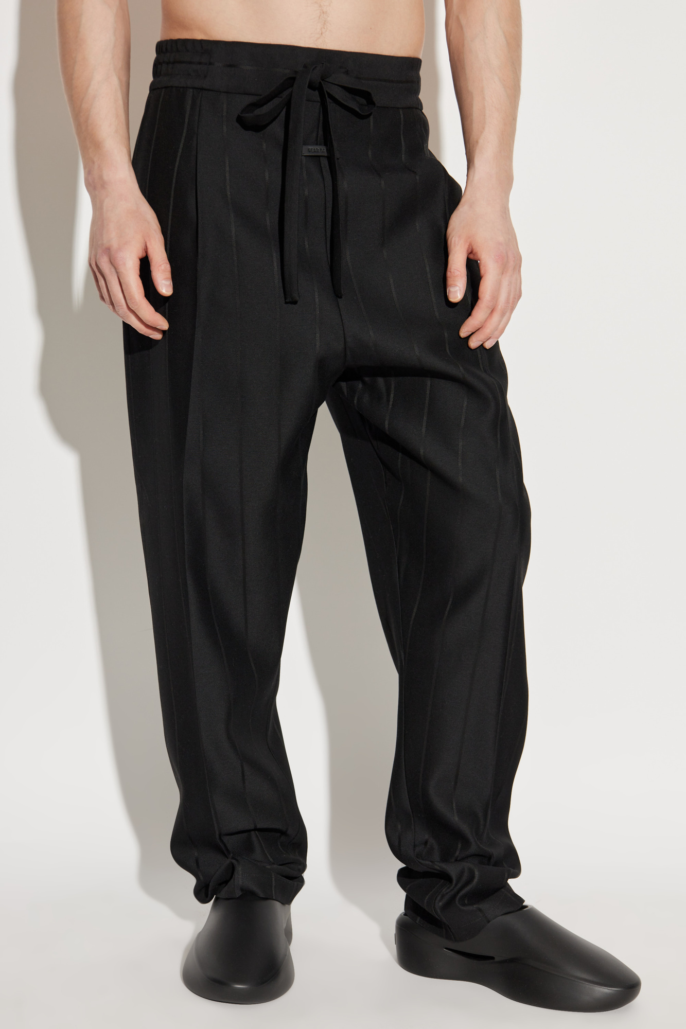 Fear Of God Drawstring Casual Pants In Black