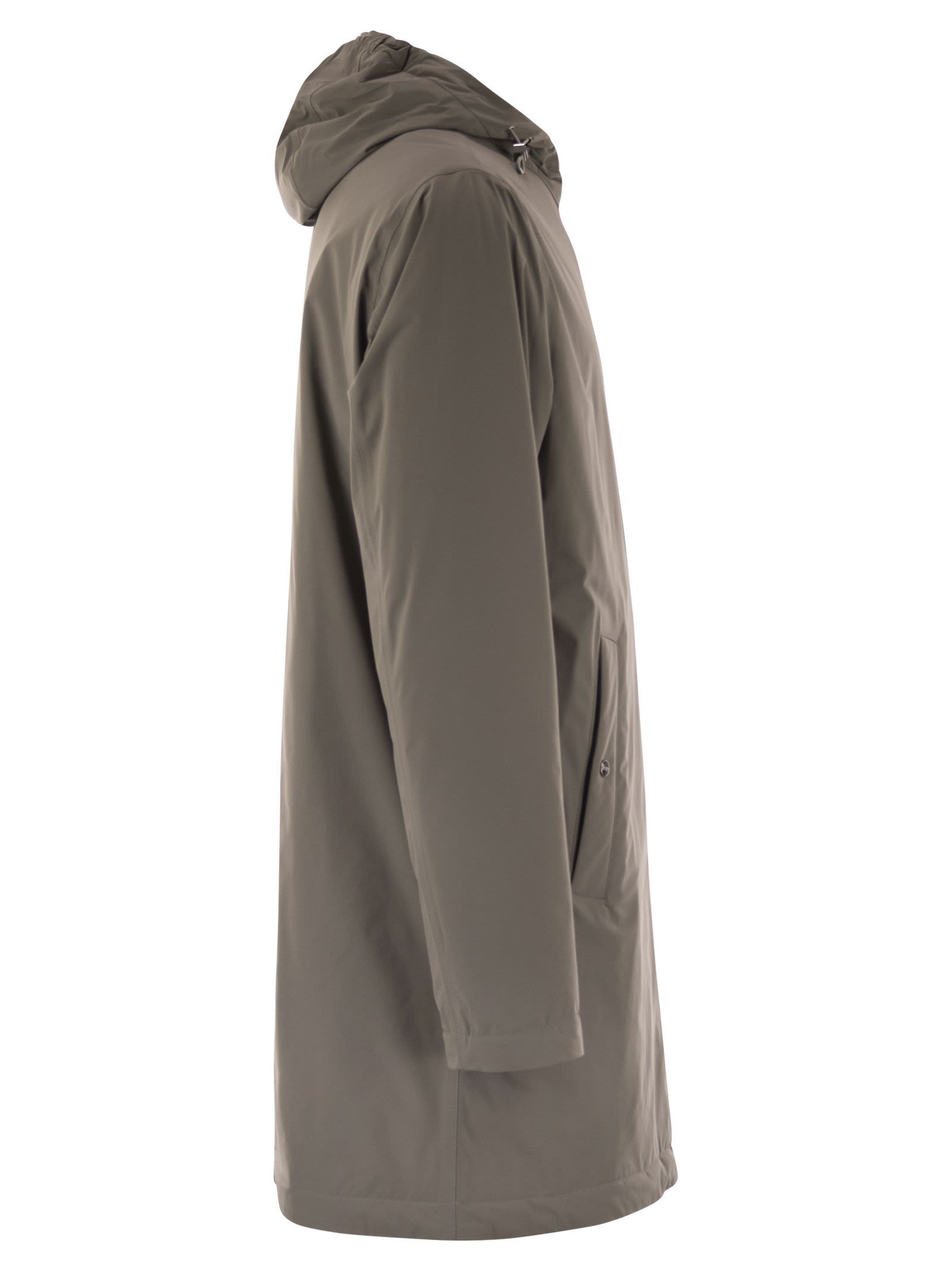 Herno Men Long Nylon Jacket In Multi
