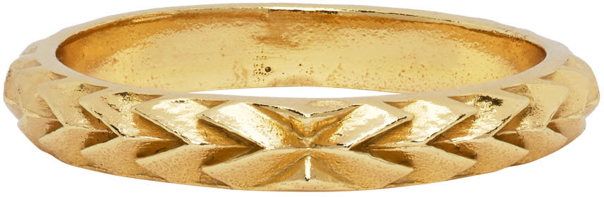 Emanuele Bicocchi Arrow Band Ring In Yellow