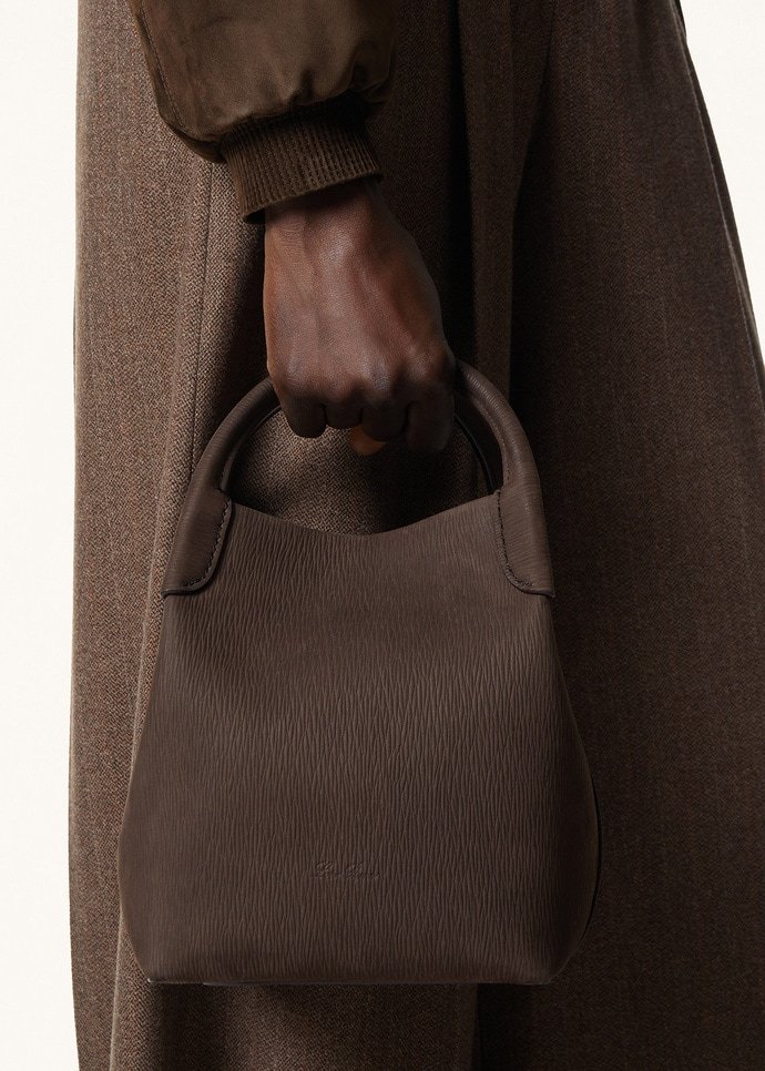 Loro Piana Small Bale Bag In Brown