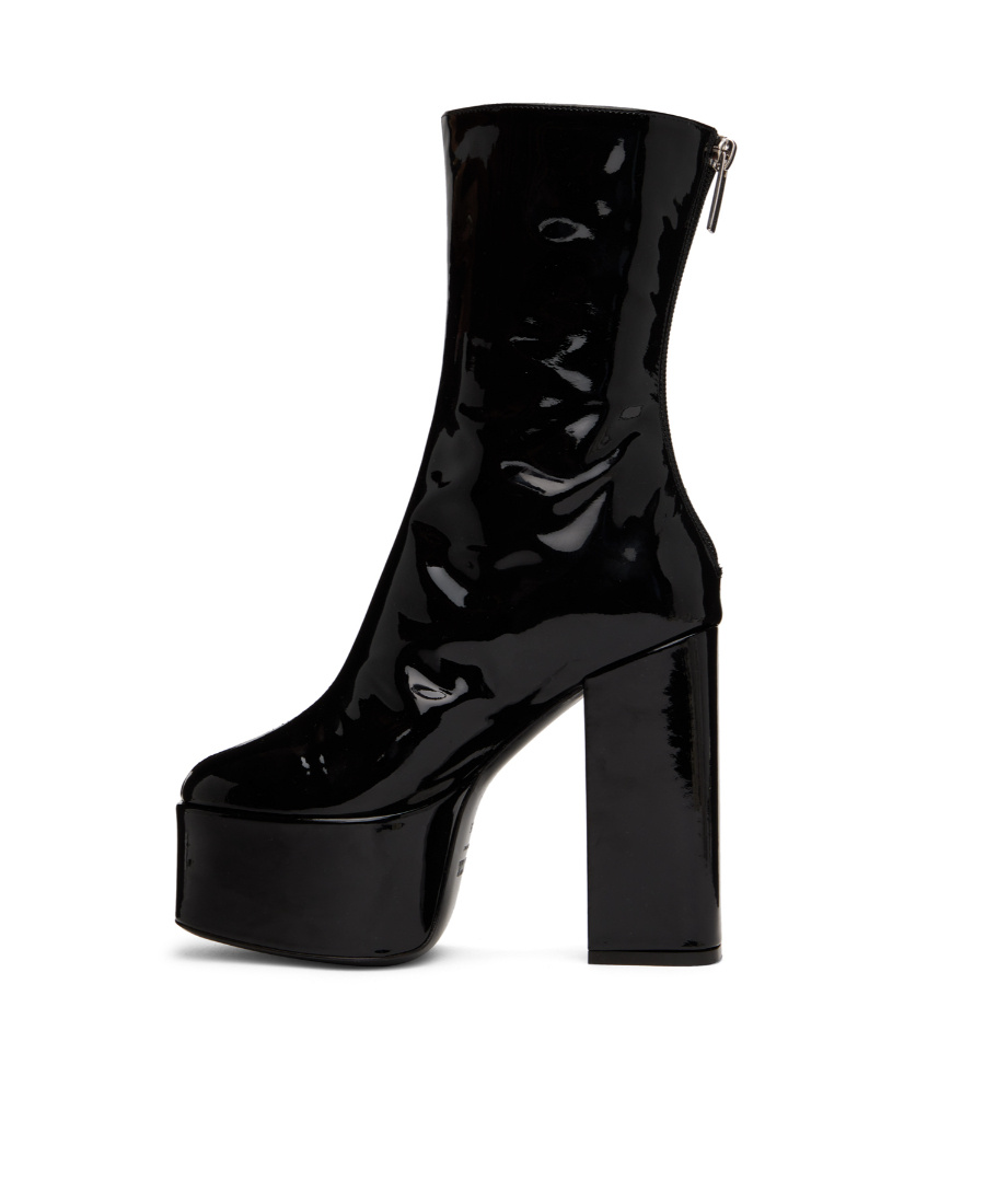 Paris Texas Lexy Block-heel Platform Booties In Black