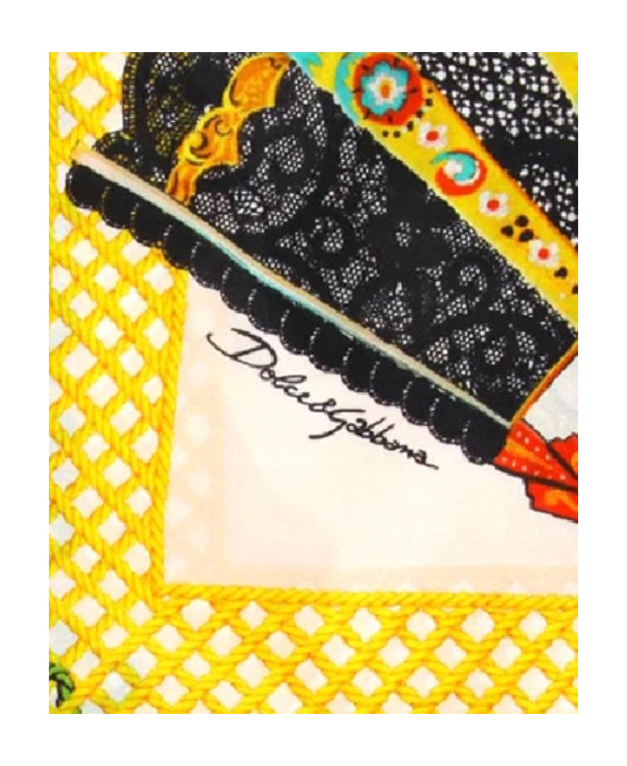 Dolce & Gabbana Printed Scarf In Multicolor