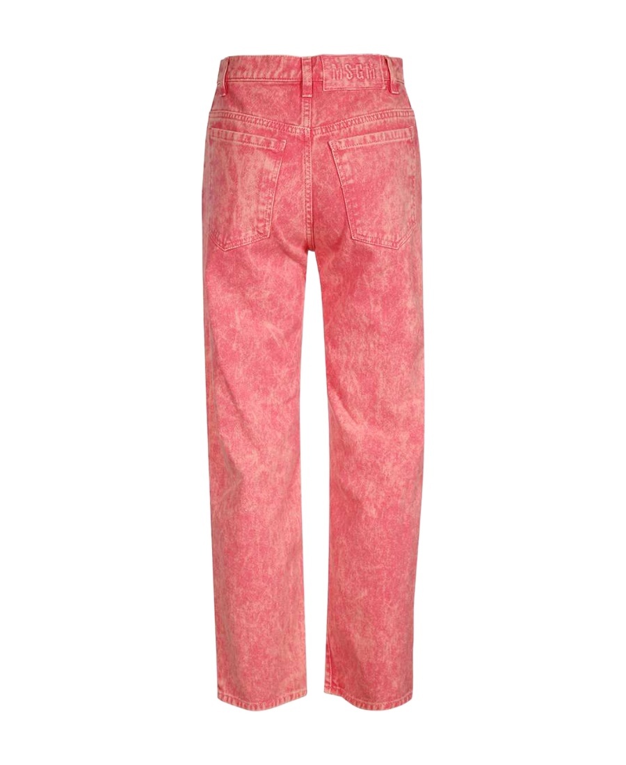 Msgm Cotton Denim Jeans In Pink