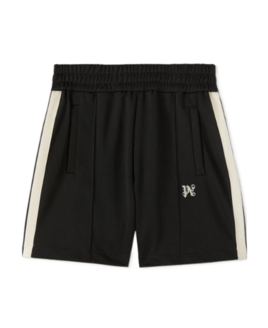 Palm Angels Monogram Track Shorts In Black