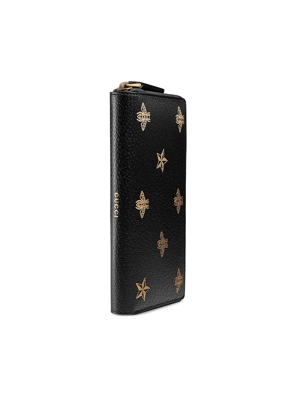 Gucci Bee Star Pattern Wallet In Black