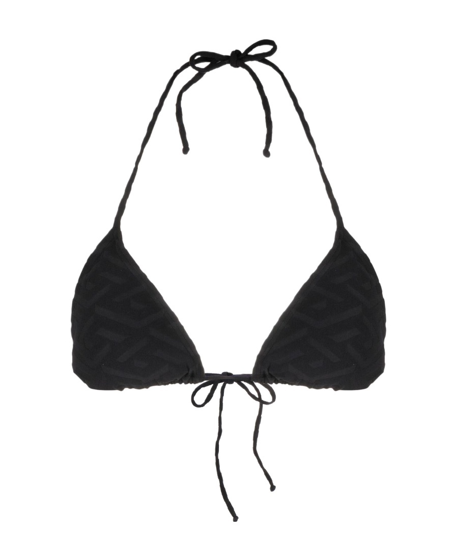 Versace Beachwear In Black Polyamide In Black