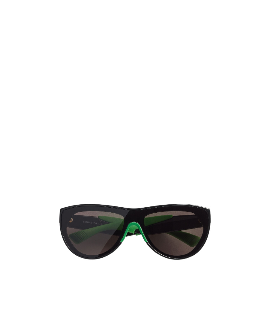 Bottega Veneta Mitre Round-frame Sunglasses In Black